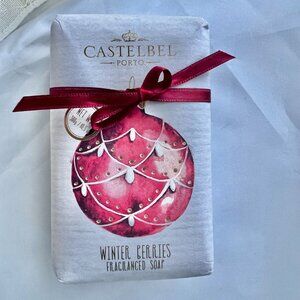 CASTELBEL Winter Berries Fragranced Soap, Christmas Holiday Bar Soap